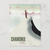 Chamonix France skiposter Briefkaart (Voorkant)