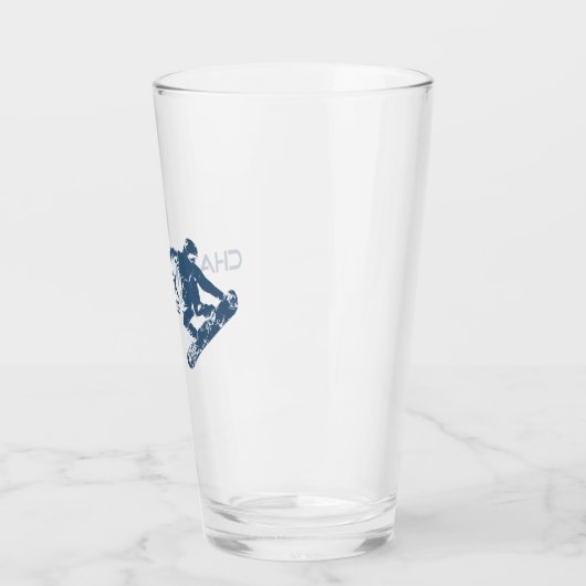 Chamonix France Snowboarder Glas (Links)
