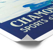 Chamonix France vintage-Poster Poster (Hoek)