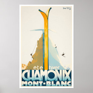 Chamonix France vintage-Poster Poster