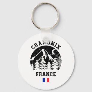Chamonix Frankrijk Alpen Ski Resort Alpine Skiën F Sleutelhanger