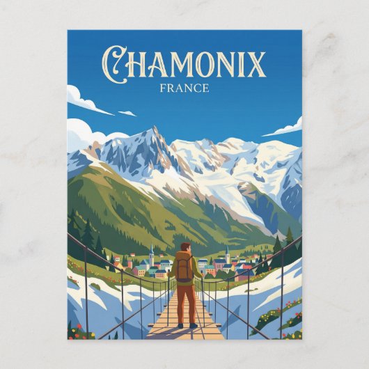 CHAMONIX FRANKRIJK BRIEFKAART (Voorkant)