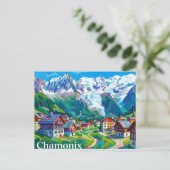 Chamonix Frankrijk Briefkaart (Staand voorkant)