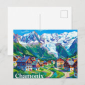 Chamonix Frankrijk Briefkaart (Voorkant / Achterkant)
