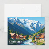 Chamonix Frankrijk Briefkaart (Voorkant / Achterkant)