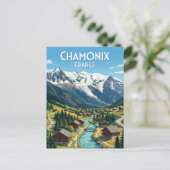 Chamonix Frankrijk Briefkaart (Staand voorkant)