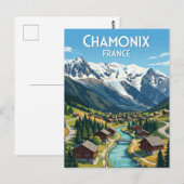 Chamonix Frankrijk Briefkaart (Voorkant / Achterkant)