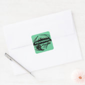 Chamonix Frankrijk groene ski logo kunst stickers (Envelop)