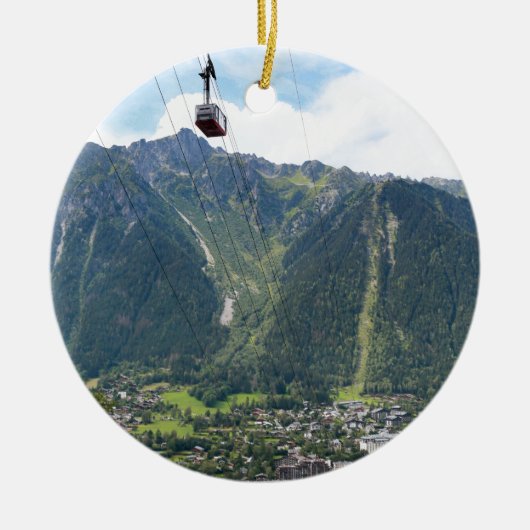 Chamonix - Frankrijk Keramisch Ornament (Voorkant)