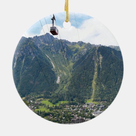 Chamonix - Frankrijk Keramisch Ornament (Achterkant)