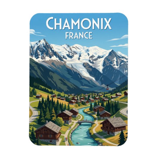 Chamonix Frankrijk Magneet (Verticaal)