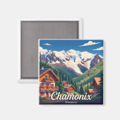 Chamonix Frankrijk Magneet (Voorkant / Achterkant)