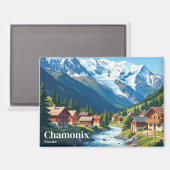 Chamonix Frankrijk Magneet (Voorkant / Achterkant)