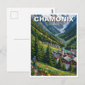 Chamonix Frankrijk Mont Blanc Briefkaart (Voorkant / Achterkant)