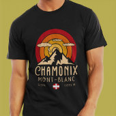 Chamonix Frankrijk Mont Blanc Franse Alpen Skiën T-shirt