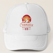 Chamonix Frankrijk Mont Blanc Franse Alpen Skiën Trucker Pet (Voorkant)