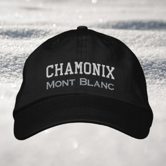 Chamonix Frankrijk Mont Blanc ski wintervakantie Geborduurde Pet
