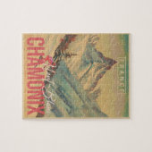 Chamonix Frankrijk  Mont Blanc Skiën jaren 1950 Legpuzzel (Horizontaal)