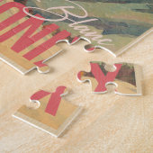 Chamonix Frankrijk  Mont Blanc Skiën jaren 1950 Legpuzzel (Zijkant)