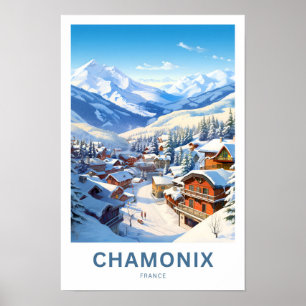 Chamonix Frankrijk Reisprint Poster