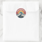 Chamonix Frankrijk Retro Berg Sticker (Tas)