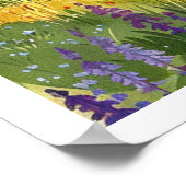 Chamonix, Frankrijk Retro Mountain Poster (Hoek)