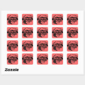 Chamonix Frankrijk roze ski logo kunst stickers (Vel)