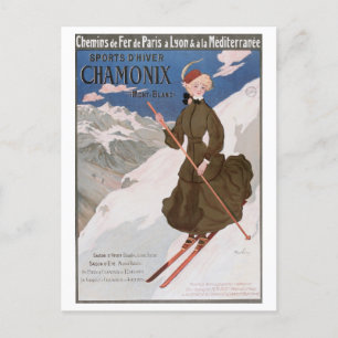  Chamonix Frankrijk Ski Franse Alpen Briefkaart