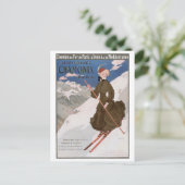 Chamonix Frankrijk Ski Franse Alpen Briefkaart (Staand voorkant)
