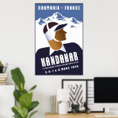 Chamonix, Frankrijk, Ski Poster (Thuiskantoor)