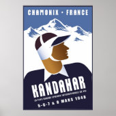Chamonix, Frankrijk, Ski Poster (Voorkant)