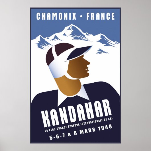 Chamonix, Frankrijk, Ski Poster (Voorkant)