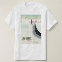Chamonix Frankrijk ski reisposter T-shirt