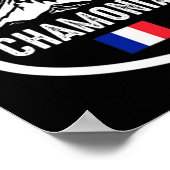 Chamonix Frankrijk Ski Resort Skiing Mountain Fran Poster (Hoek)