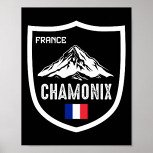 Chamonix Frankrijk Ski Resort Skiing Mountain Fran Poster