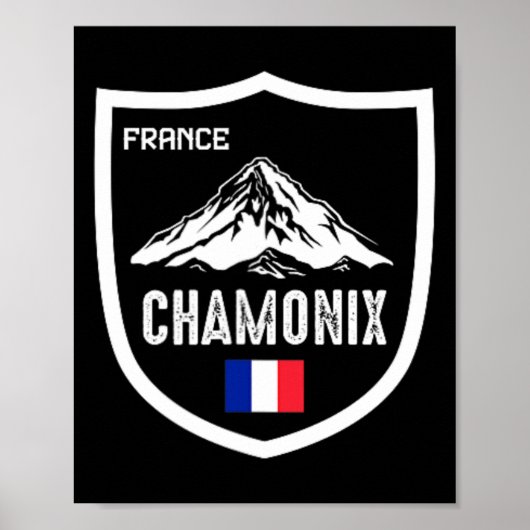 Chamonix Frankrijk Ski Resort Skiing Mountain Fran Poster (Voorkant)