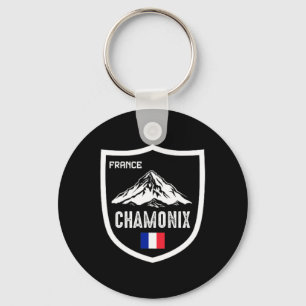 Chamonix Frankrijk Ski Resort Skiing Mountain Fran Sleutelhanger