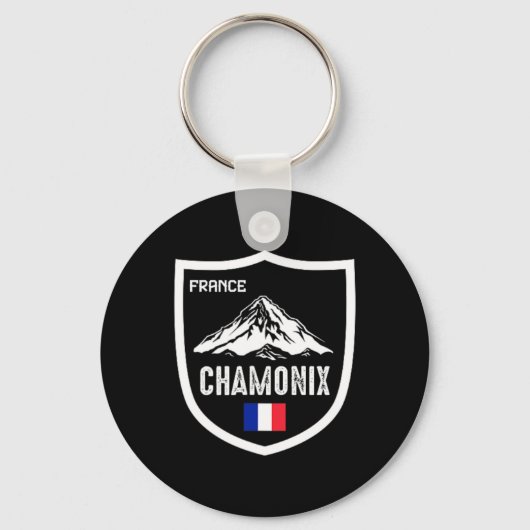 Chamonix Frankrijk Ski Resort Skiing Mountain Fran Sleutelhanger (Voorkant)
