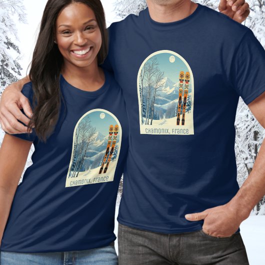 Chamonix Frankrijk ski vakantie kleding T-shirt