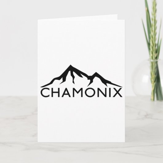 Chamonix Frankrijk Skien Kaart (Voorkant)