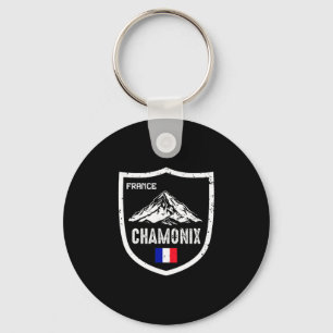 Chamonix frankrijk skigebied skiën berg sleutelhanger