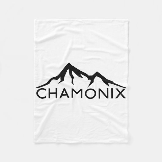 Chamonix Frankrijk Skilopen Fleece Deken (Voorkant)