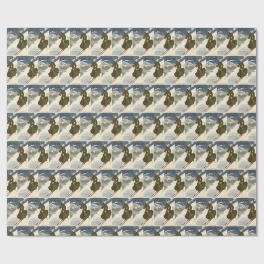  Chamonix Frankrijk Skireizen Cadeaupapier (Vlak)