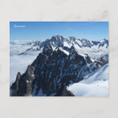 Chamonix Franse Alpen Briefkaart (Voorkant)