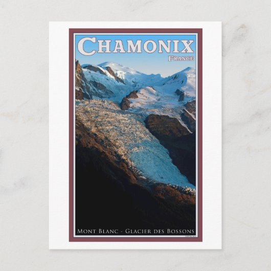 Chamonix - Glacier des Bossons Briefkaart (Voorkant)