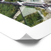 Chamonix in de vallei, Franse Alpen Poster (Hoek)