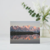 Chamonix Lac de Cheserys sunset Briefkaart (Staand voorkant)
