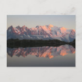 Chamonix Lac de Cheserys sunset Briefkaart (Voorkant)