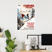 Chamonix Mont-Blanc 1910 POSTERAFDRUK A5-A1 Frans Poster (Thuiskantoor)