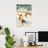 Chamonix Mont-Blanc Aix les Bains Mont Revard Poster (Thuiskantoor)